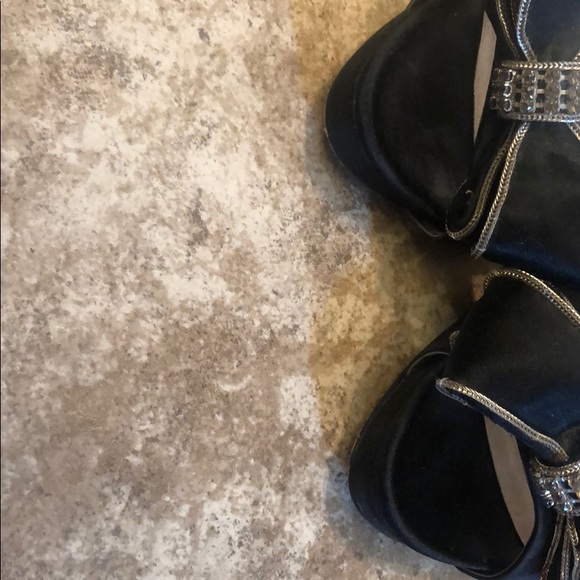 Black pumps with rhinestone bow - Picture 4 of 8